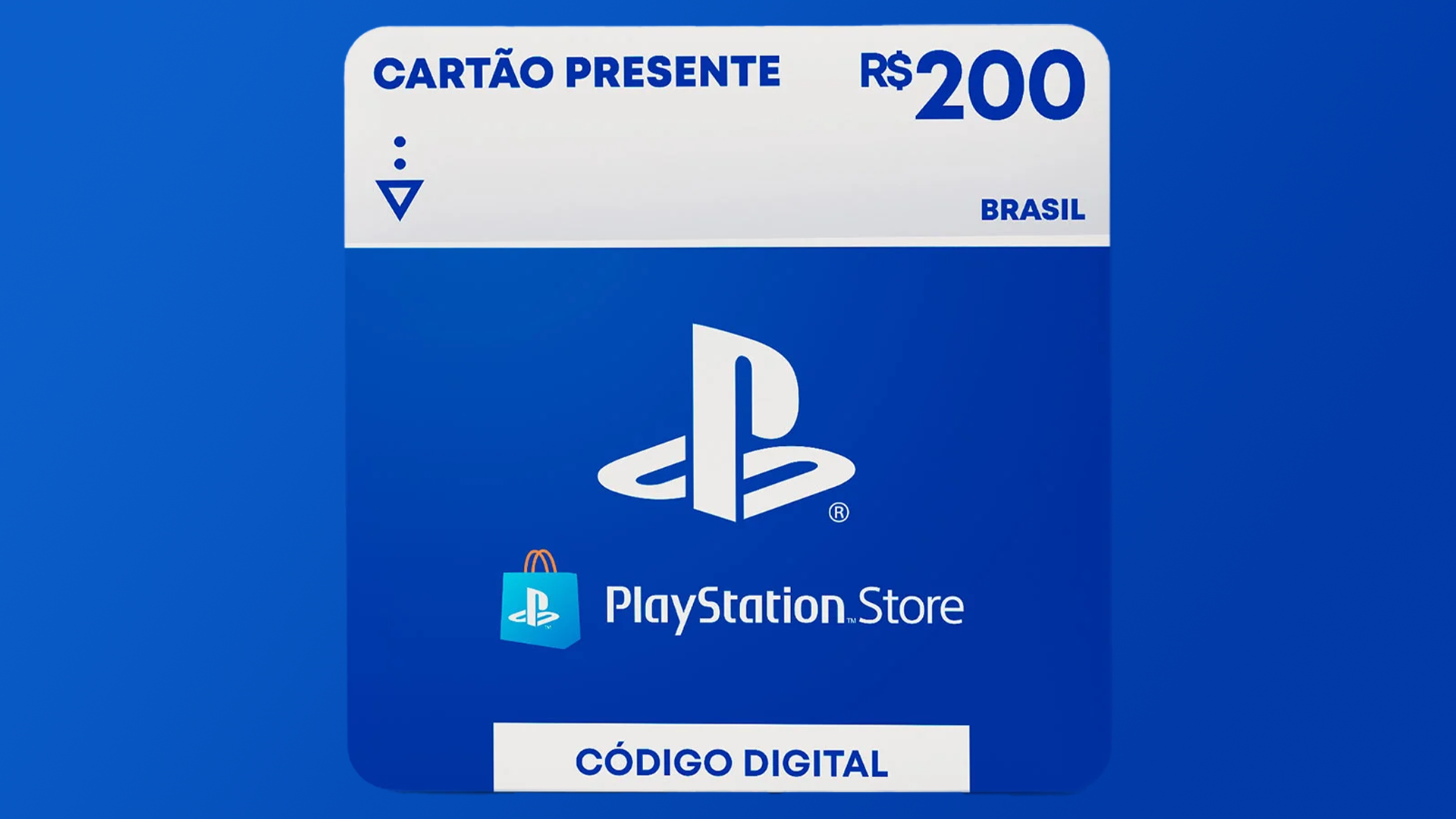 R$200 PlayStation Store - Cartão Presente Digital [Exclusivo Brasil]